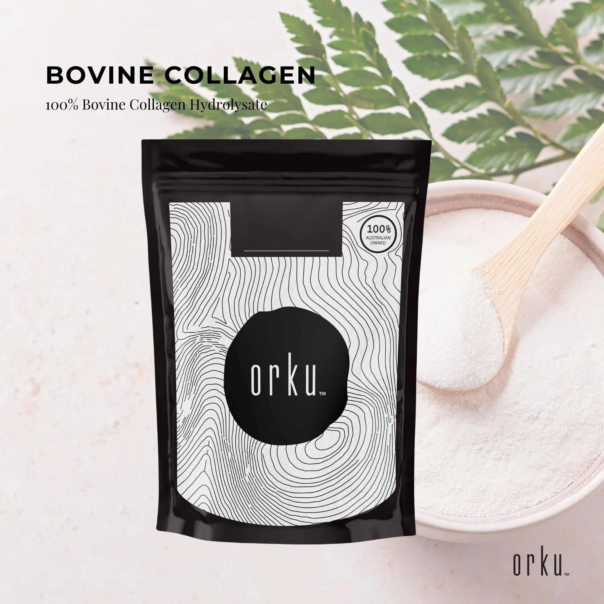 100g Collagen Powder | Bovine Hydrolysate Protein Supplement - Unflavored