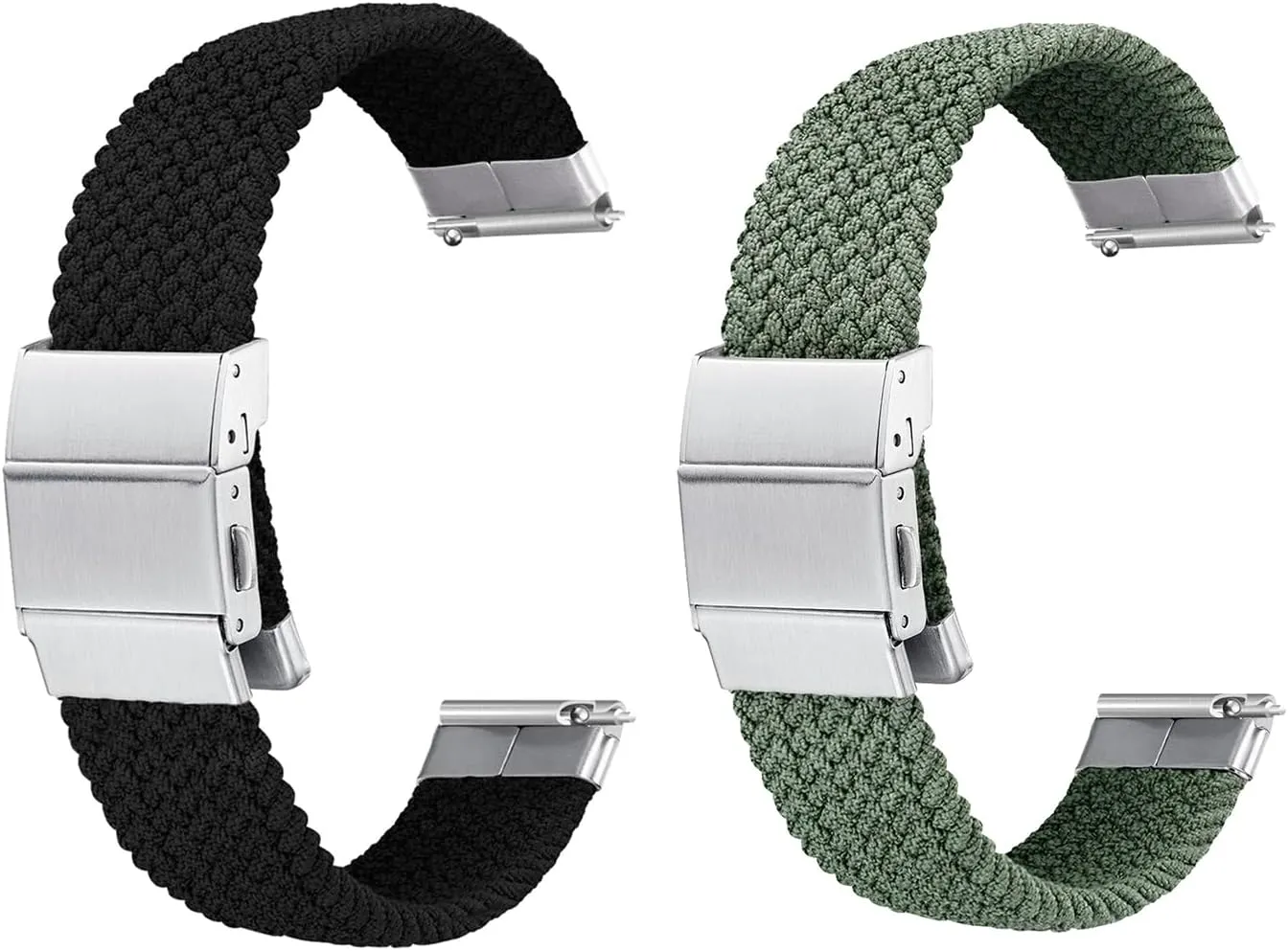 18mm 20mm Watch Nylon Watch Strap, Sport Braided Nylon Watch Bands with Adjustable Buckle Band for Men and Women, Easy to Install Replacement