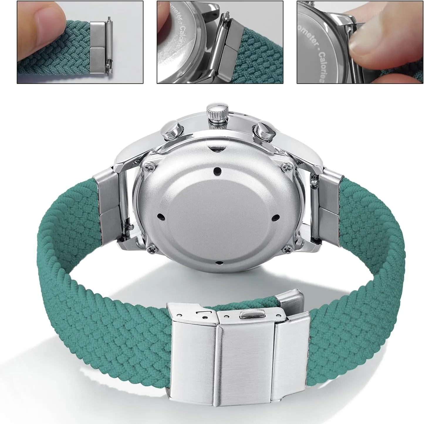 18mm 20mm Watch Nylon Watch Strap, Sport Braided Nylon Watch Bands with Adjustable Buckle Band for Men and Women, Easy to Install Replacement