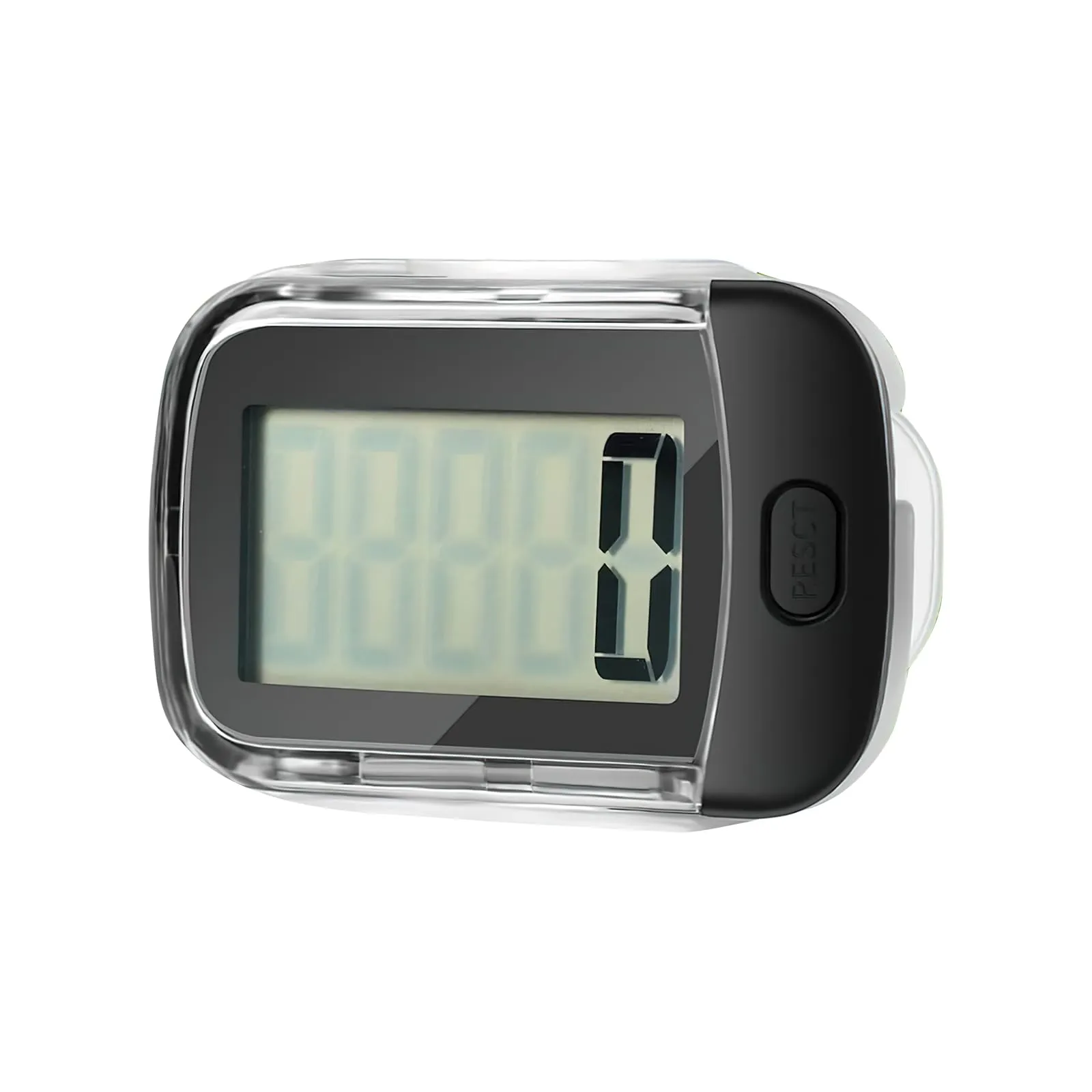 3D Pedometer for Walking, Simple Digital Step Counter with Removable Clip and Lanyard, Accurate Pedometers for Steps Track with Large LCD Display for Men Women Kids Walking Running Hiking Sports-Black