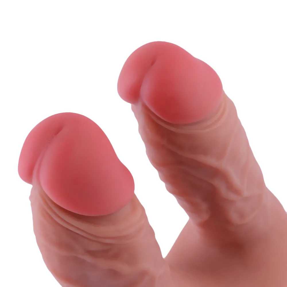 6.5" Realistic Double Penetrator Silicone Dildo for Hismith Sex Machines
