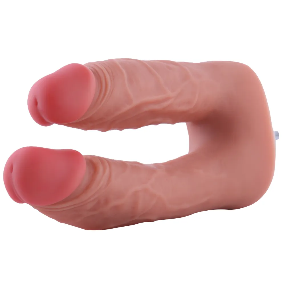 6.5" Realistic Double Penetrator Silicone Dildo for Hismith Sex Machines