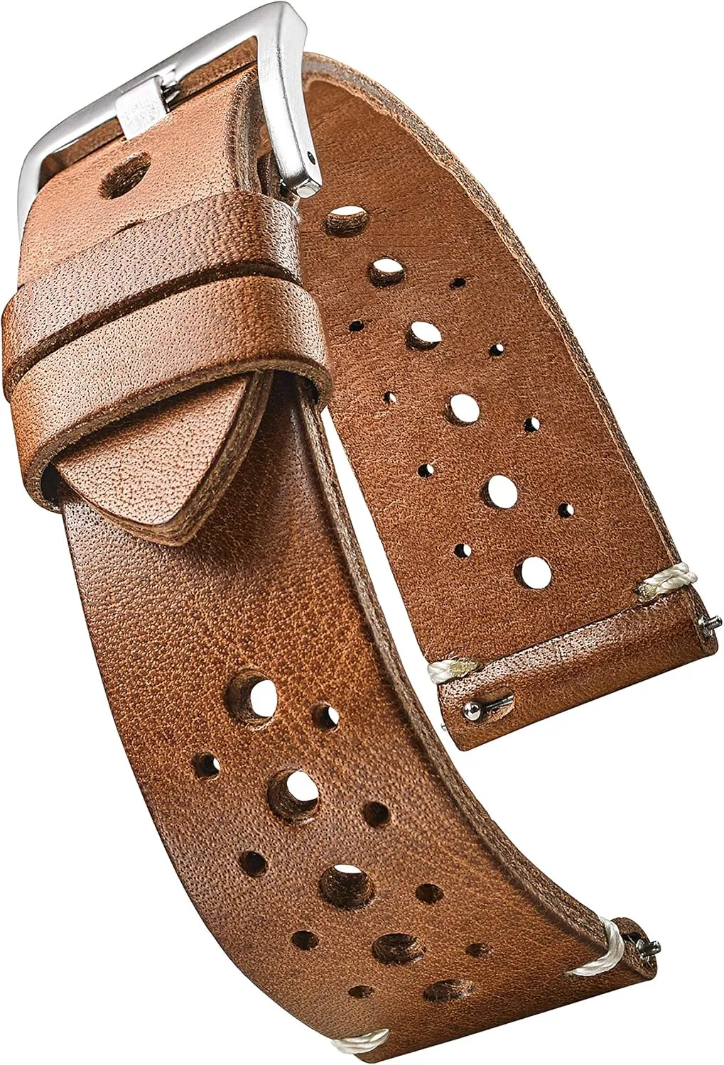 ALPINE Vintage Leather Watch Band - Replacement Watch Bands for Women & Men - Compatible with Regular & Smart Watch Bands