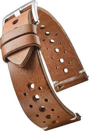 ALPINE Vintage Leather Watch Band - Replacement Watch Bands for Women & Men - Compatible with Regular & Smart Watch Bands