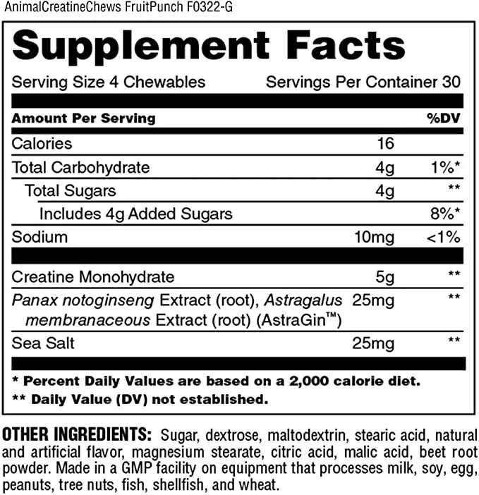 Animal Creatine Chews