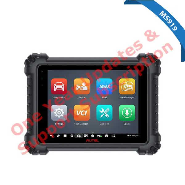 Autel - TCP - MaxiSYS MS919 - Advanced Smart Diagnostic Tool - Updates & Support Sub - 1 YEAR - ( machine sold separately )