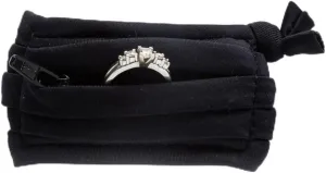 Bandits Original Bracelet with Hidden Zipper Pocket by Ring Protect Your Rings at the Gym, Work, Travel | Black-M
