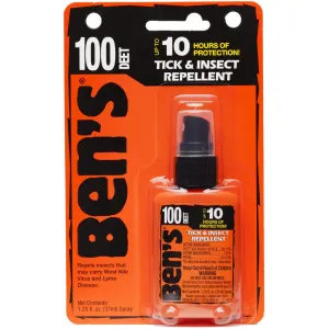 Ben's DEET 100 Tick & Insect Repellent 1.25 oz. Pump Spray