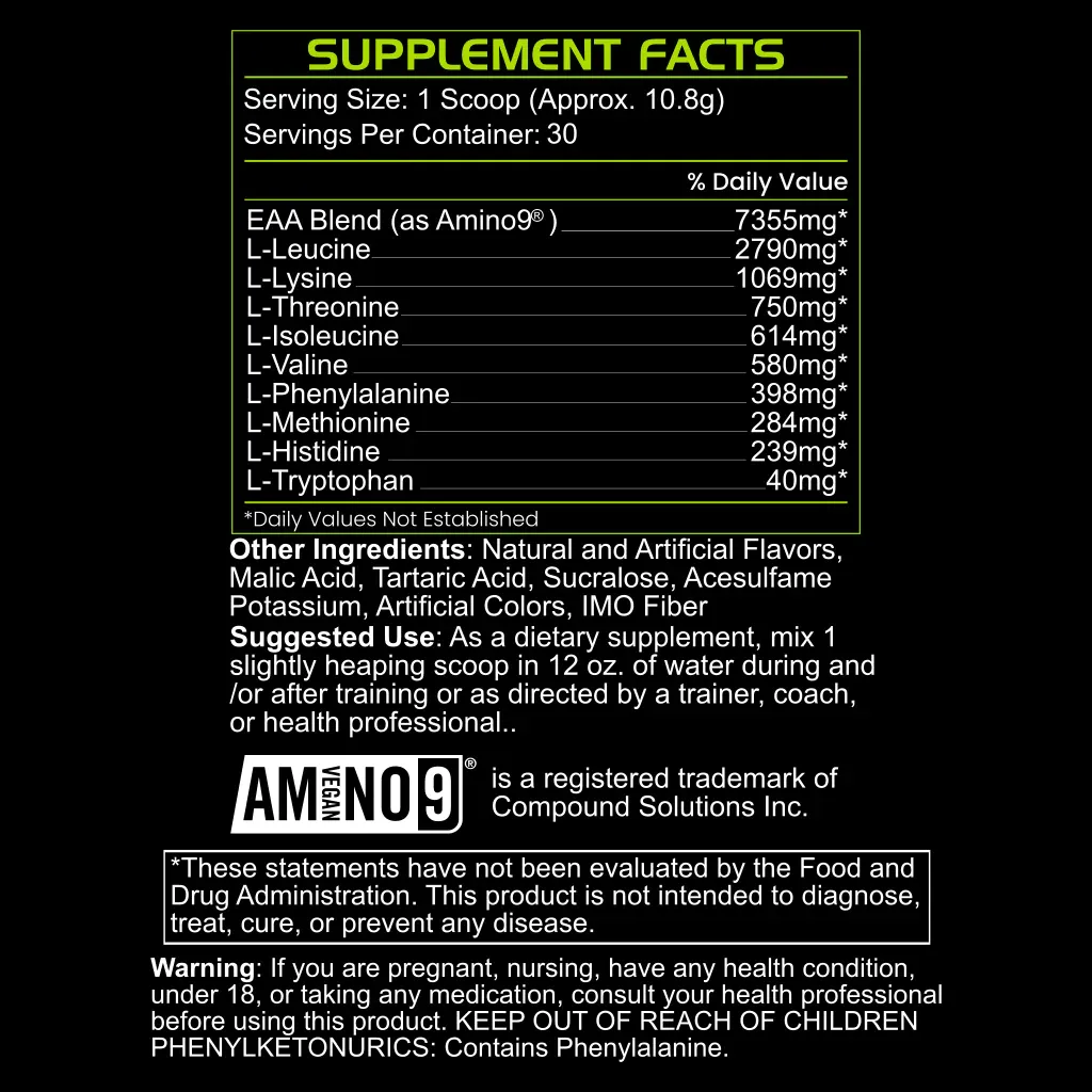 BLACKLABEL Supplements Pure Aminos