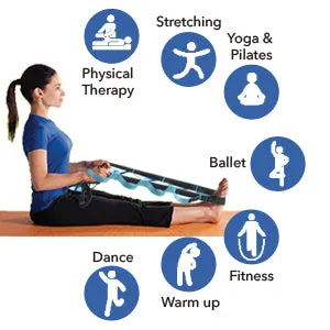 BOB AND BRAD Stretch Strap, 12 Loop Yoga Stretch Strap, Non-elastic Stretch Strap for Stretching, Physical Therapy, Pilates, Dance, Gymnastics, and Athletic Trainers with Carry Bag