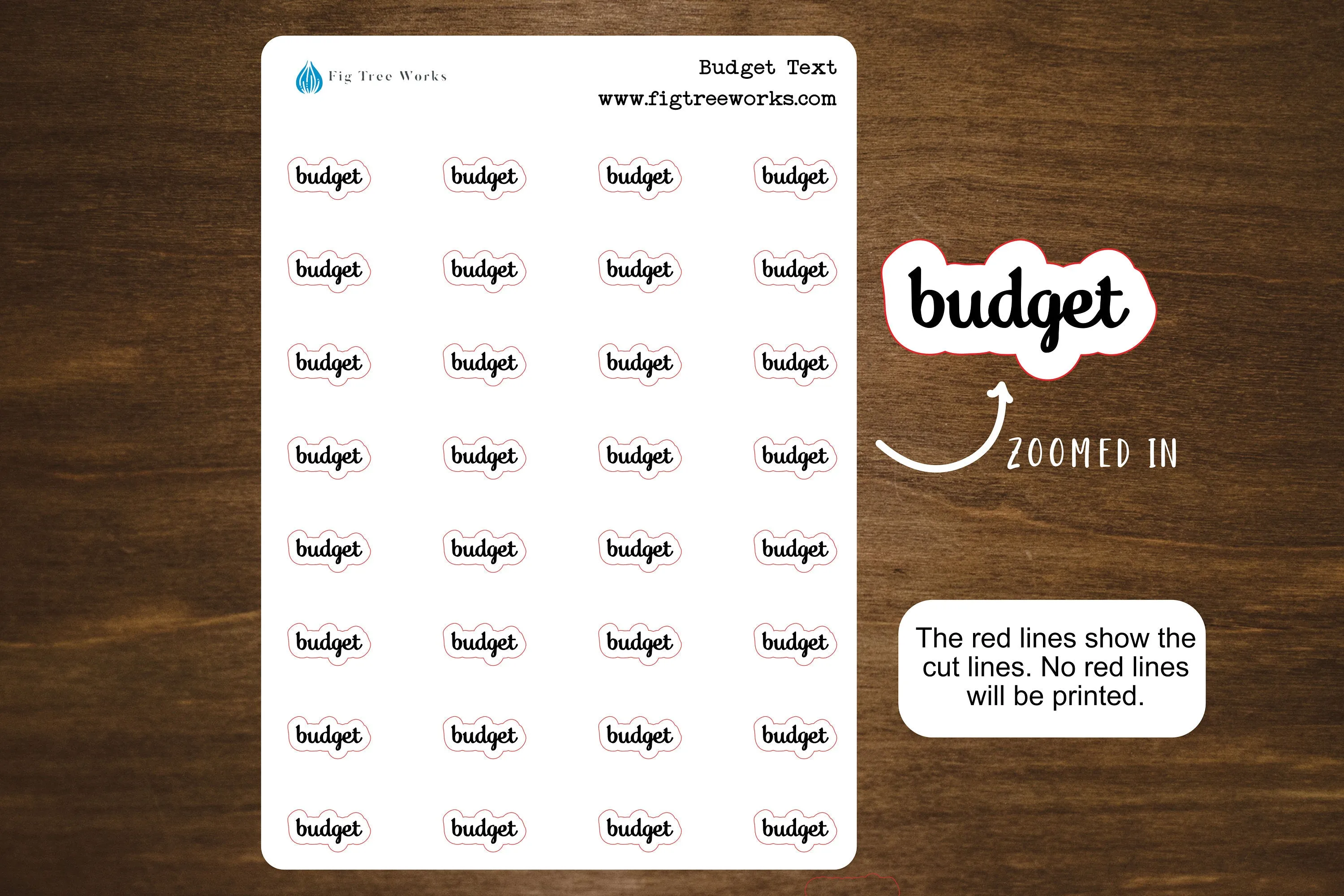Budget Script Stickers for Planners, Journals, and Notebooks | Mini Scripts