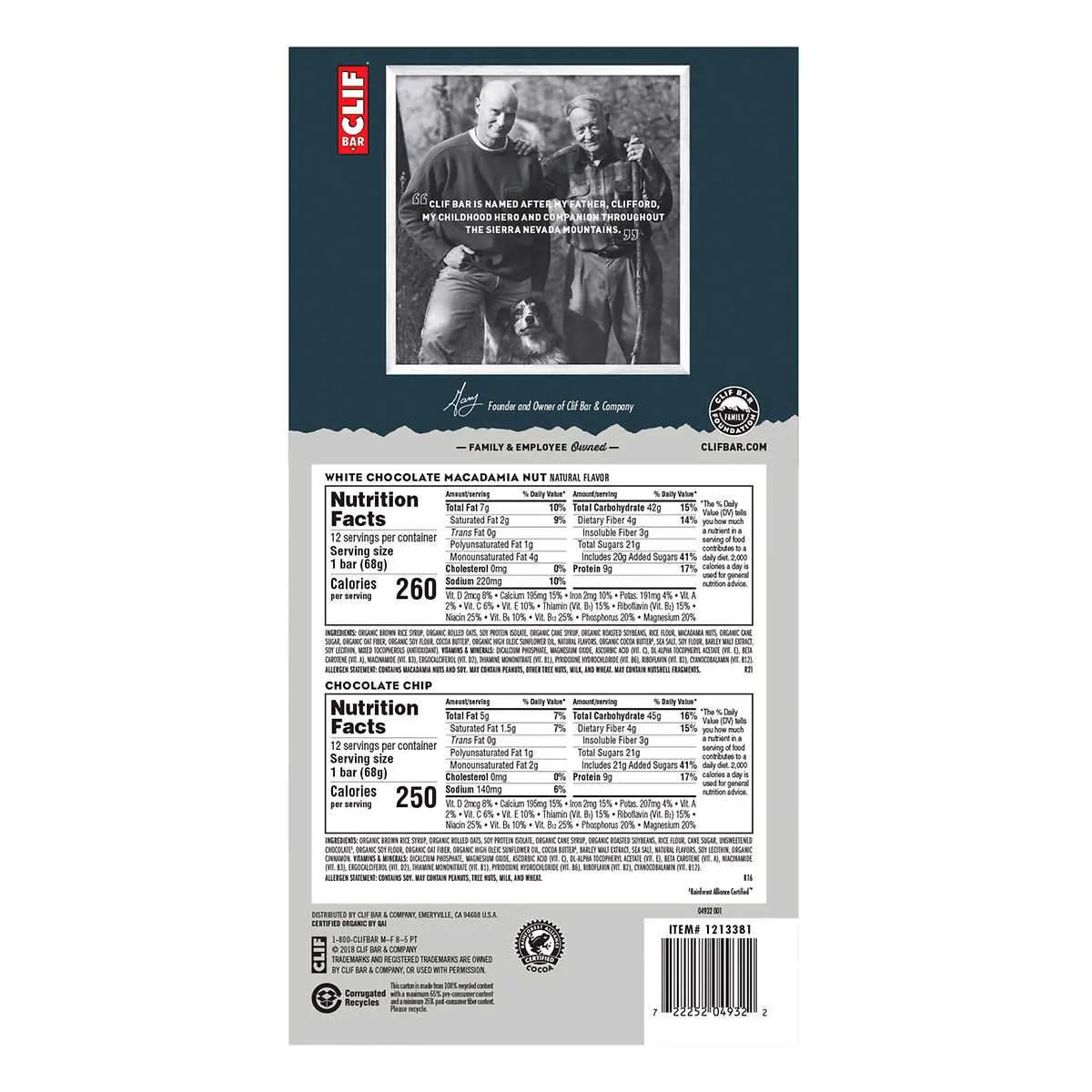 CLIF BAR, Energy Bars