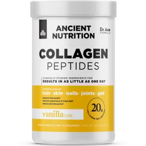 Collagen Peptides Powder Vanilla 8.51 oz by Ancient Nutrition