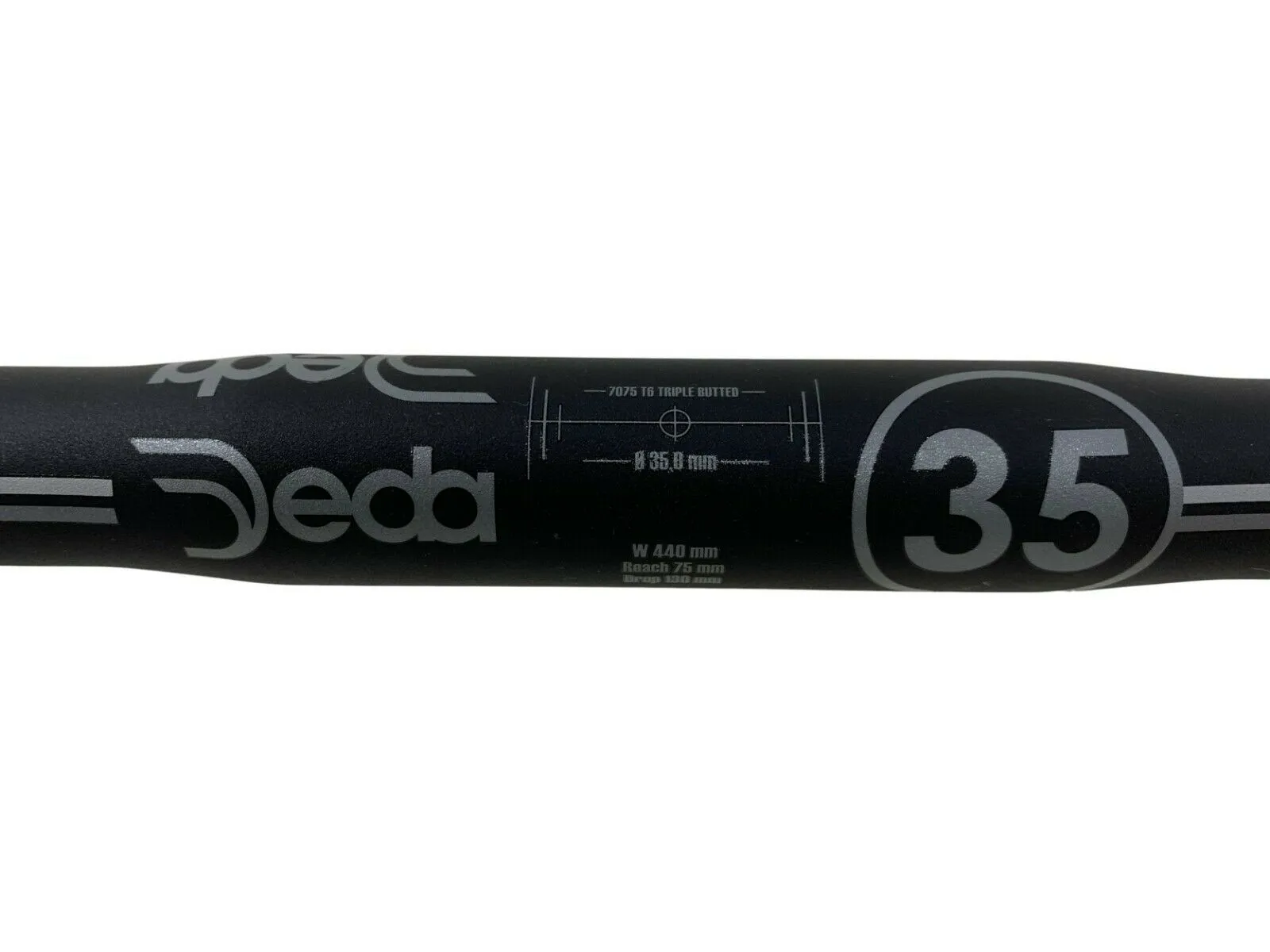 Deda M35 35mm Clamp Alloy Handlebar - 440mm Width