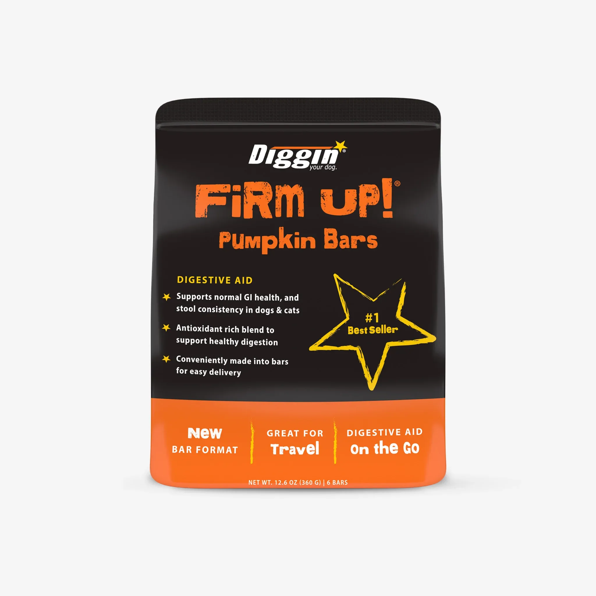 Diggin Firm Up Pumpkin Bars 6 ct