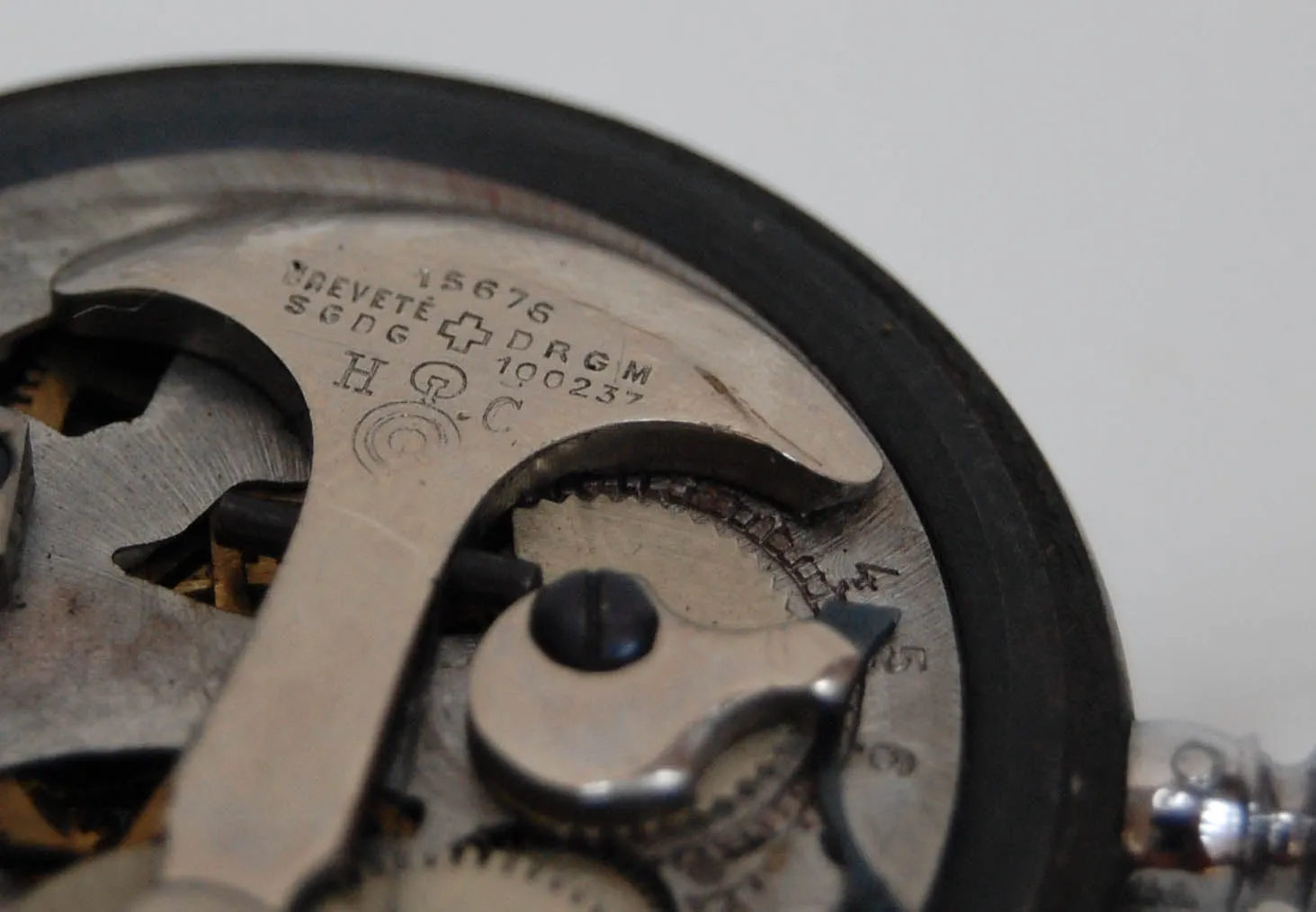 Edwardian Cased Henri Chatelain Pedometer Retailed by Aitchison & Co