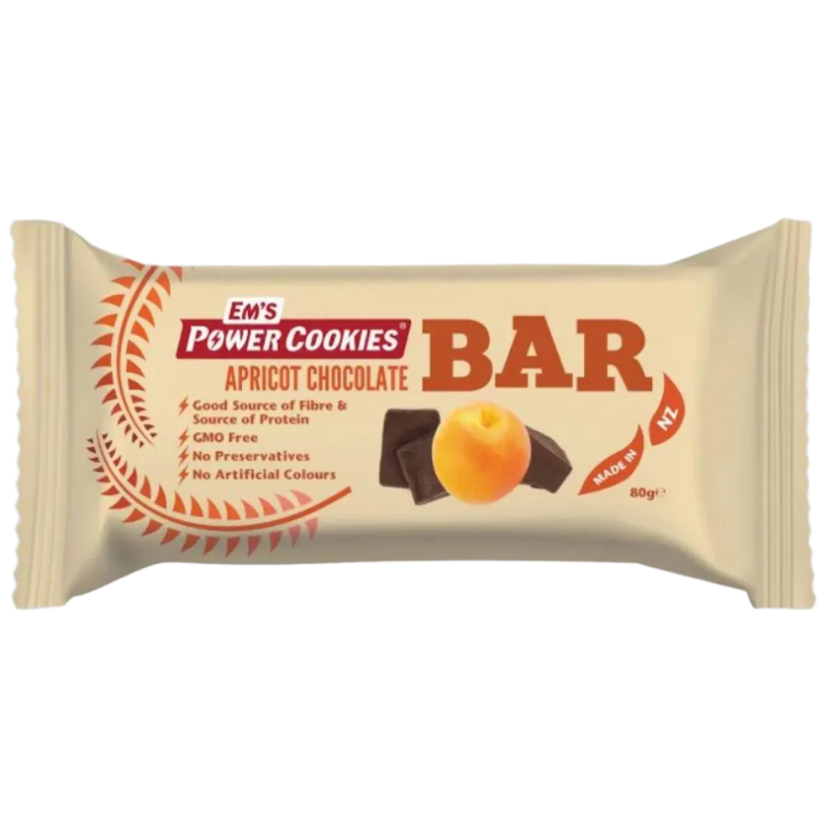 Em's Power Cookies - Energy Bars - Apricot Chocolate