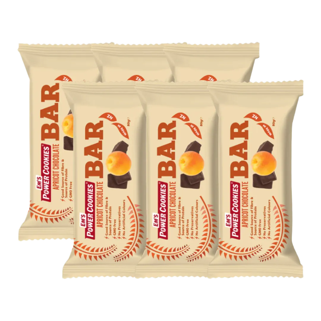 Em's Power Cookies - Energy Bars - Apricot Chocolate