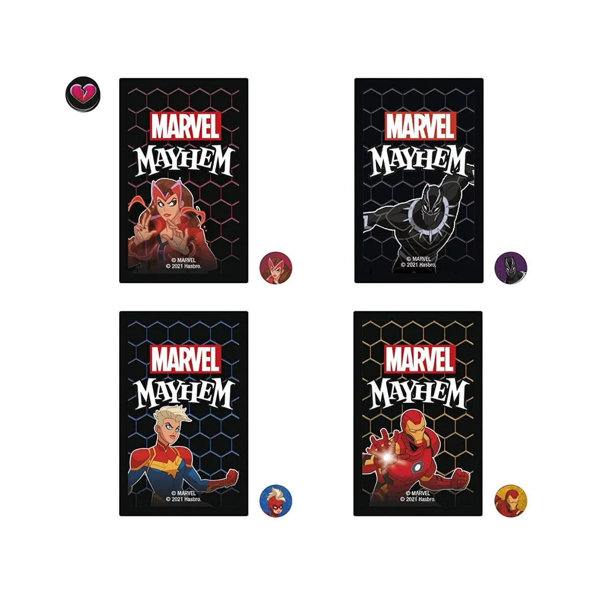Hasbro Gaming Marvel Mayhem Card Game, Fun Game for Marvel Fans Ages 8 , Easy-to-Learn Game for 2-4 Players