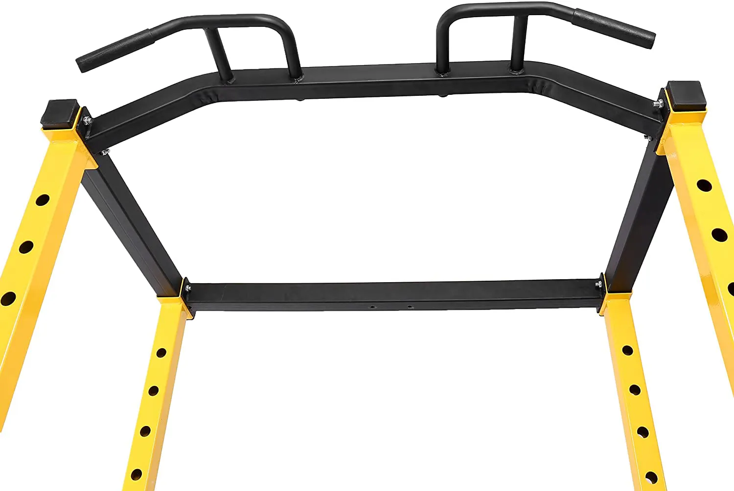 HulkFit 1000-Pound Capacity Multi-Function Adjustable Power Cage with J-Hooks, Dip Bars and Other Optional Attachments