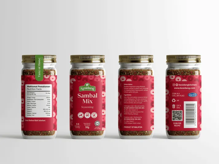 Kesidang Seasoning 50g Jar: Sambal Mix