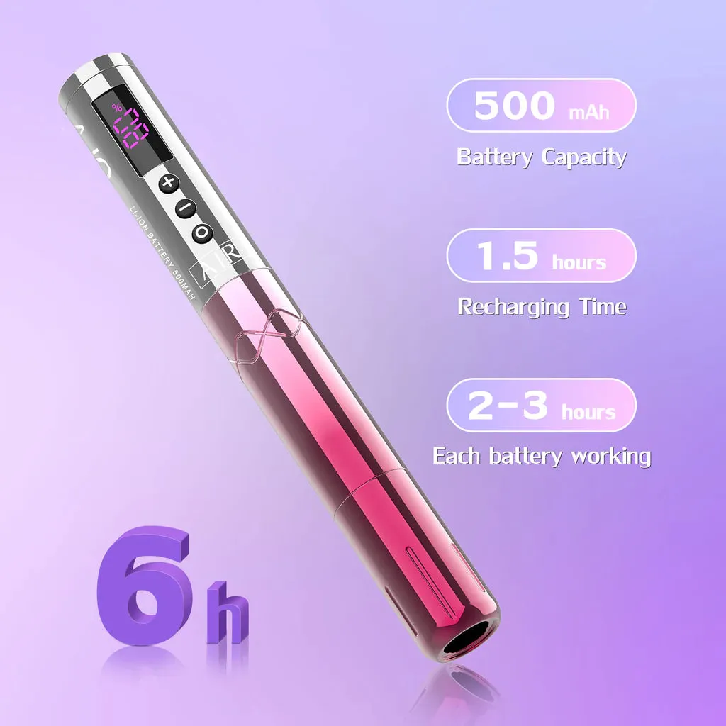 Lola Air Wireless PMU Machine - Silver Pink Gradient
