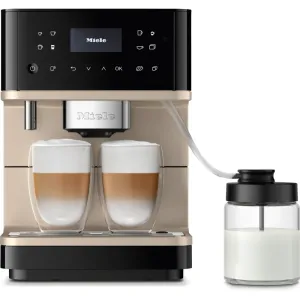 Miele CM6360 Built In Bean to Cup Coffee Machine - Obsidian Black / Clean Steel Metallic
