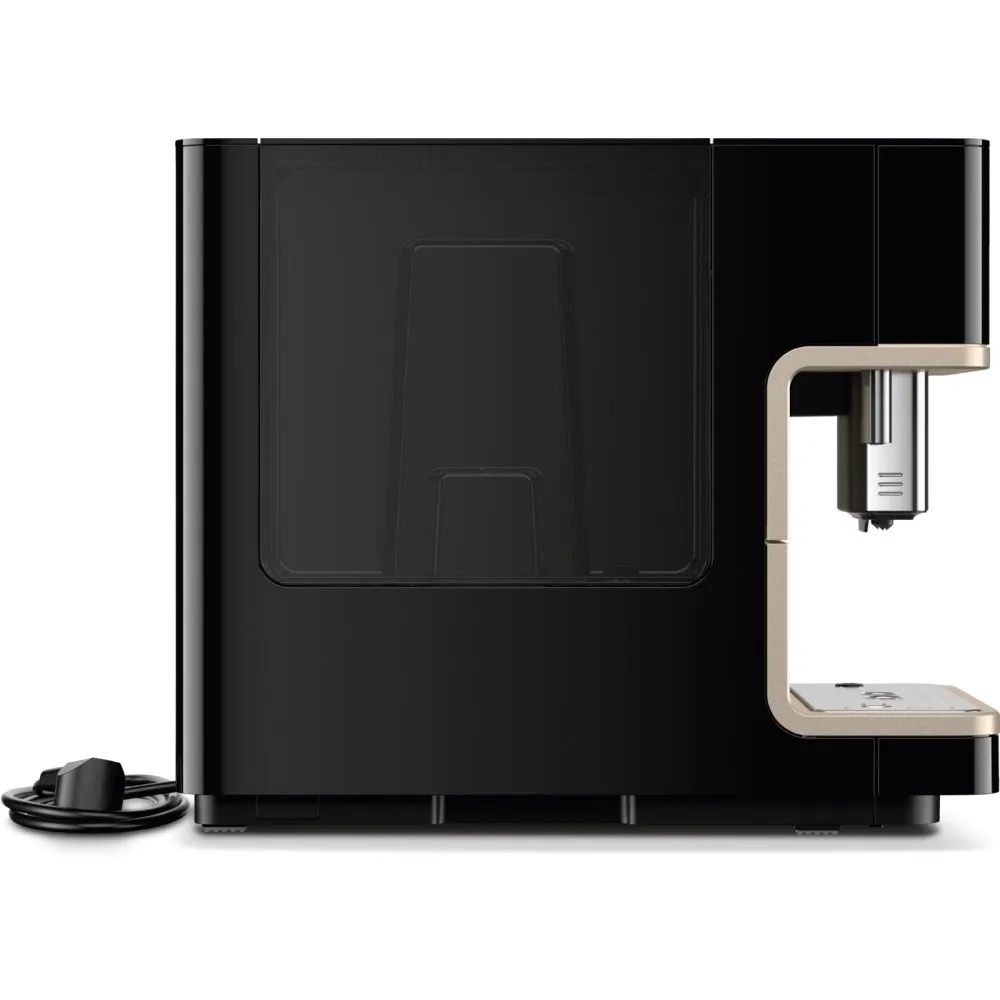 Miele CM6360 Built In Bean to Cup Coffee Machine - Obsidian Black / Clean Steel Metallic