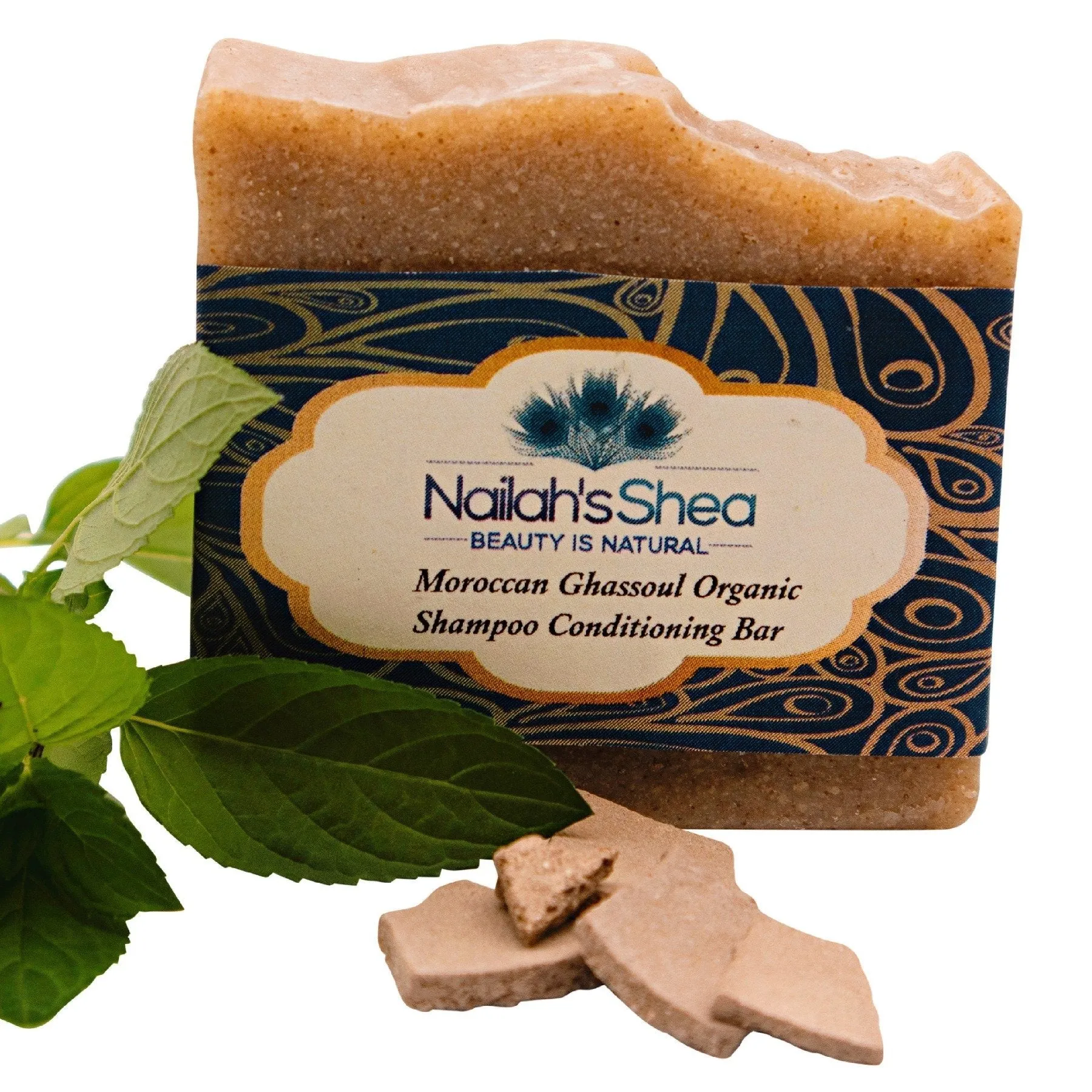 Moroccan Ghassoul Clay Shampoo Conditioning Bar