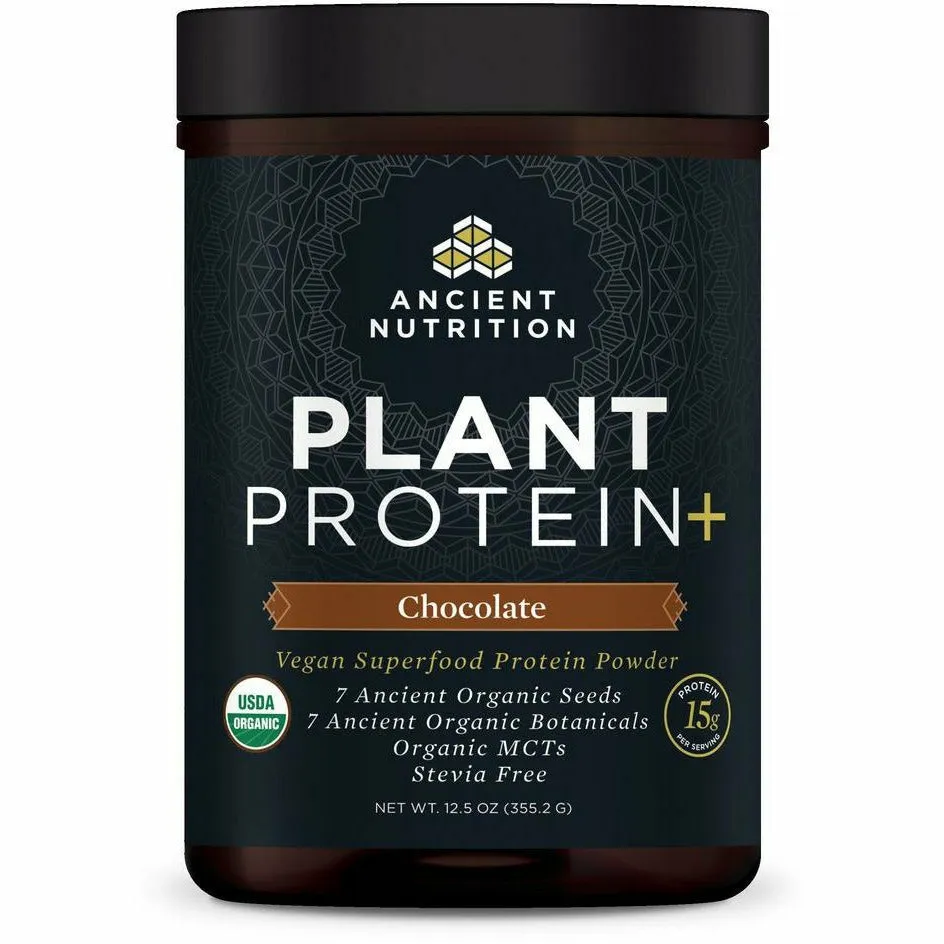 Plant Protein  Chocolate 12 servings By Ancient Nutrition