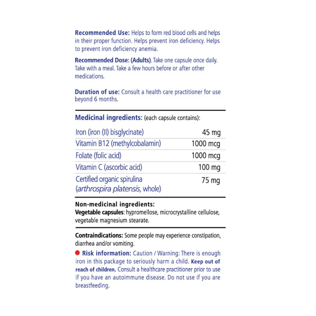 Power Iron   Organic Spirulina