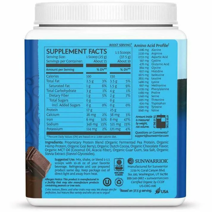 Protein Warrior Blend Chocolate by Sunwarrior
