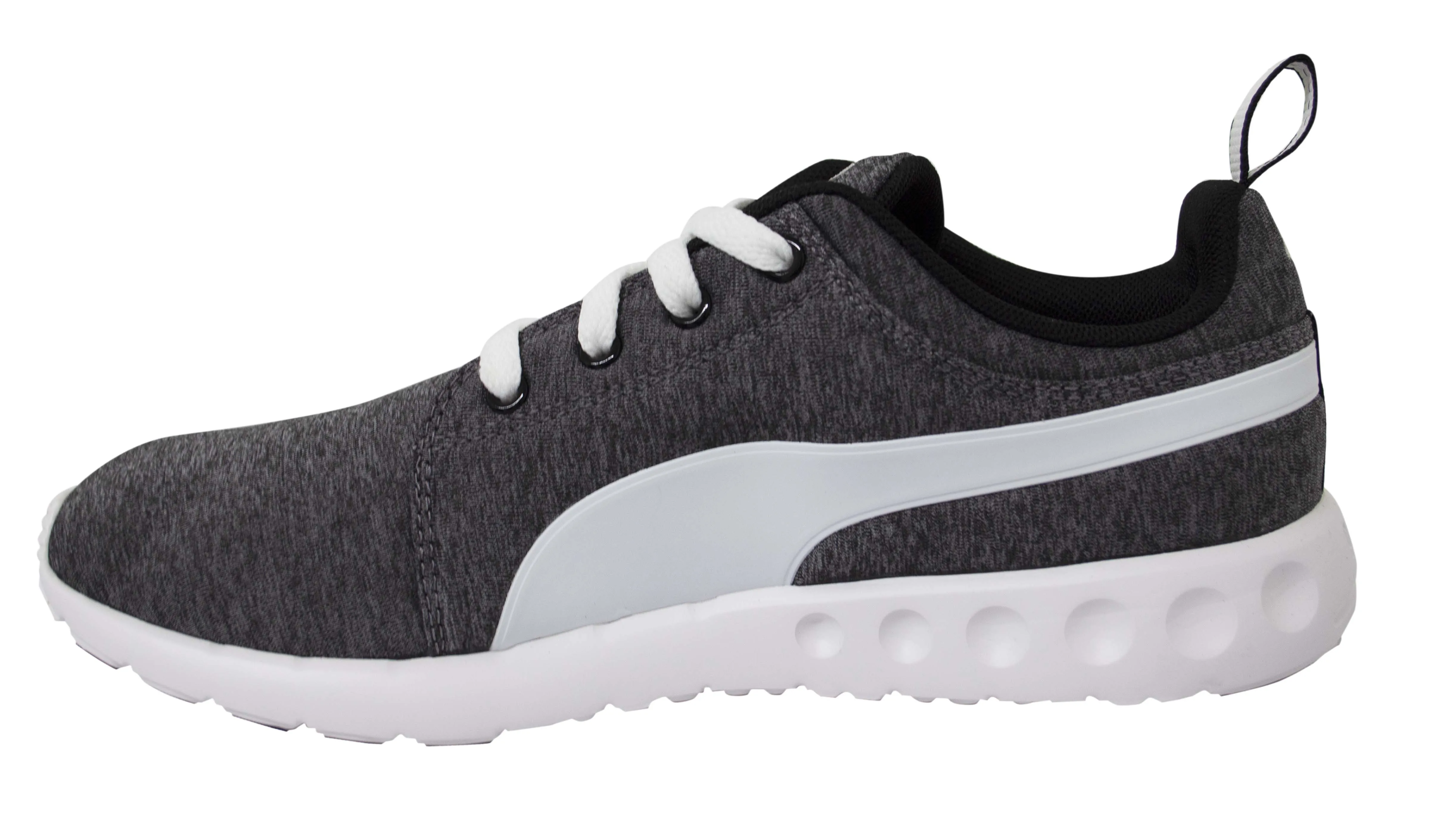 Puma Mens Carson Runner Heather Grey Lace-Up Running Trainers 188485 02
