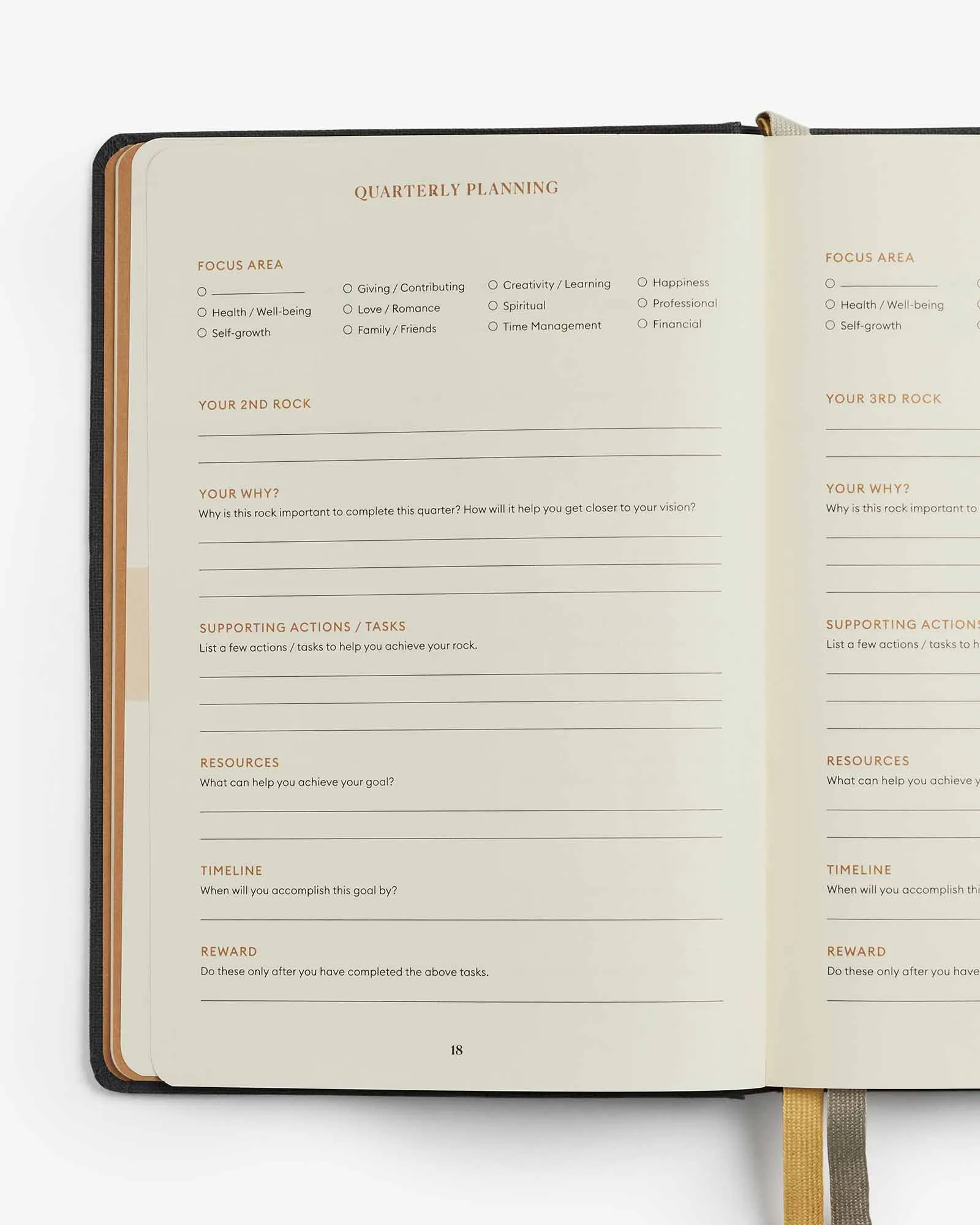 Quarterly Productivity Planner One Year Bundle