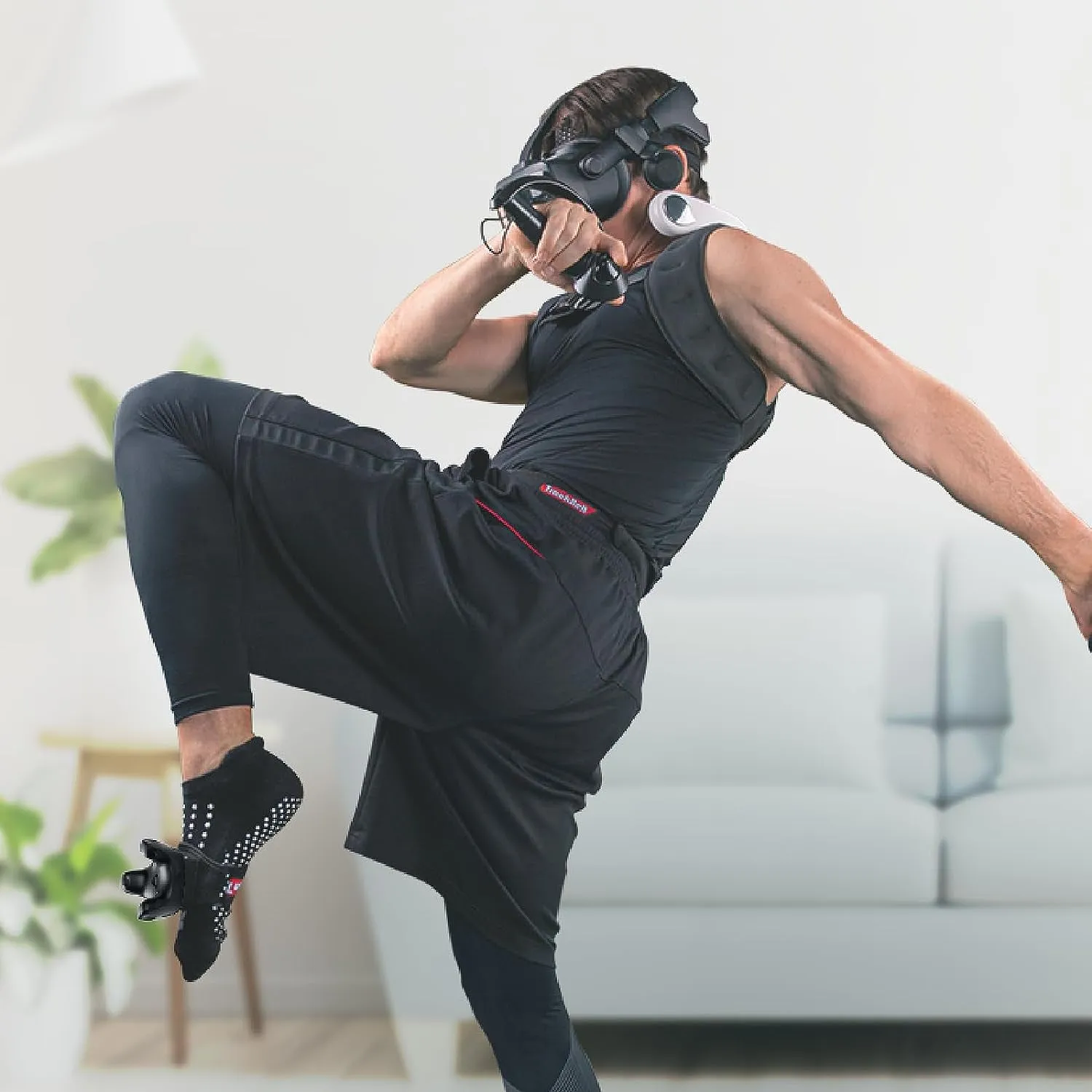Rebuff Reality Trackbelt   2 Track Straps for Vive Tracker 3.0 - Viveready Adjustable Track Strap and Belt for VR Full Body Tracking and Motion Capture - Incredible Comfort and Tracker Stability