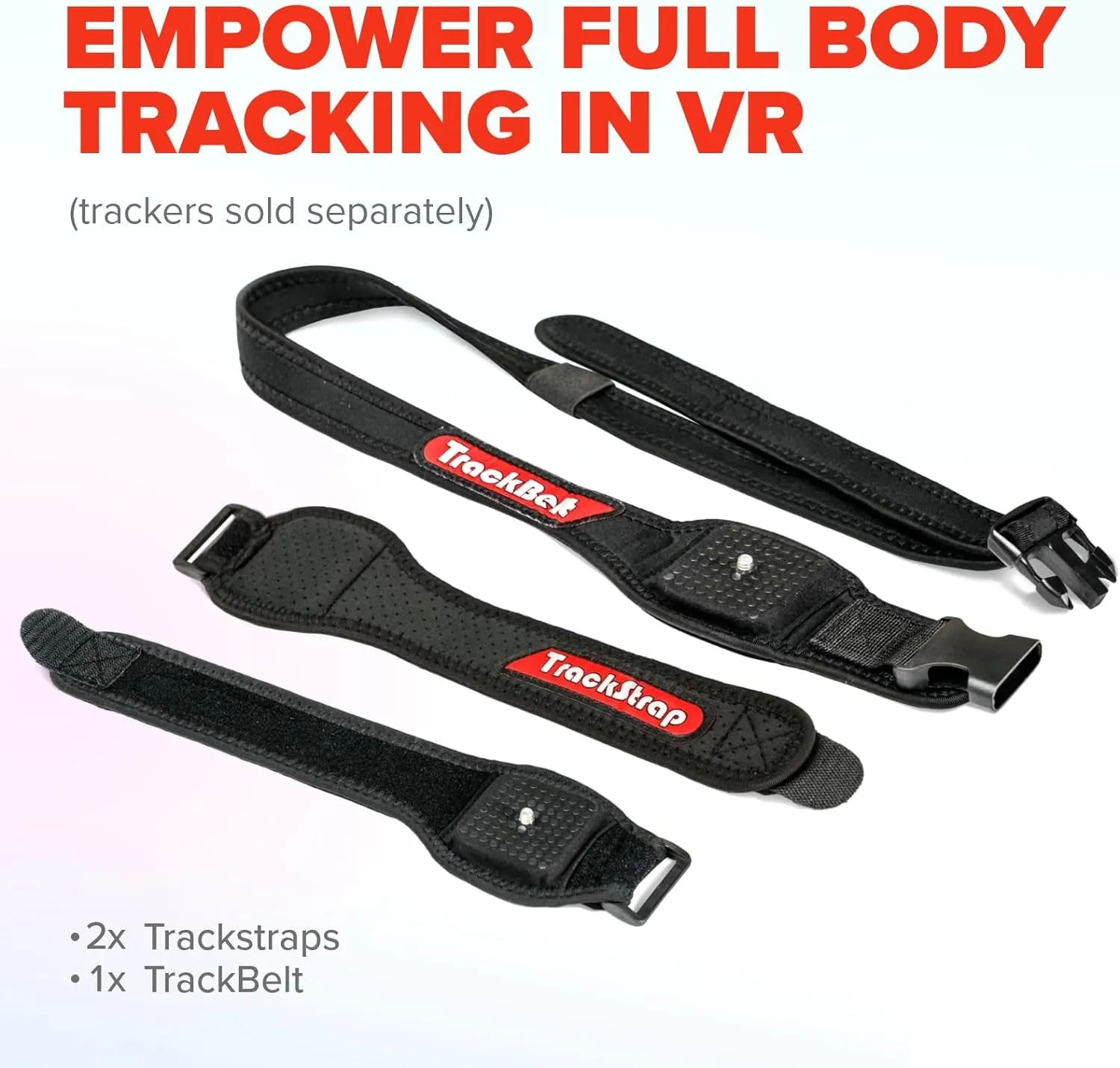 Rebuff Reality Trackbelt   2 Track Straps for Vive Tracker 3.0 - Viveready Adjustable Track Strap and Belt for VR Full Body Tracking and Motion Capture - Incredible Comfort and Tracker Stability