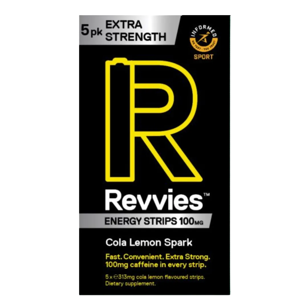 Revvies Energy Strips - 100mg Caffeine - Cola Lemon Spark