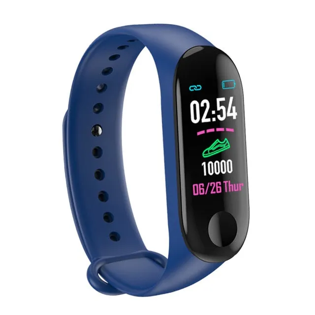 Running Pedometer M3 Plus Blood Pressure Monitor Heart Rate Fitness Tracker Smart Bracelet Step Counter Waterproof Pedometers