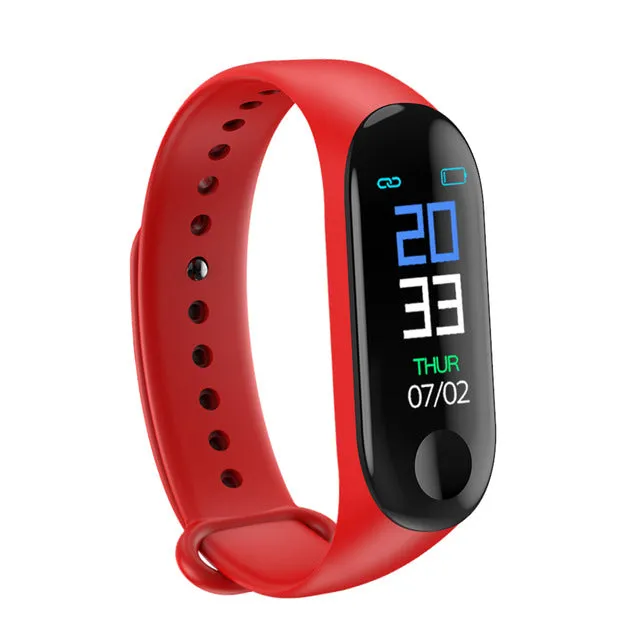 Running Pedometer M3 Plus Blood Pressure Monitor Heart Rate Fitness Tracker Smart Bracelet Step Counter Waterproof Pedometers