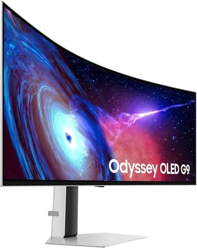 SAMSUNG 49" Odyssey QD-OLED (G93SC) Series Curved Gaming Monitor, 240Hz, 0.03ms,Dual QHD,DisplayHDR True Black 400,AMD FreeSync Premium Pro,Height Adjustable Stand,3 Year Warranty,LS49CG932SNXZA