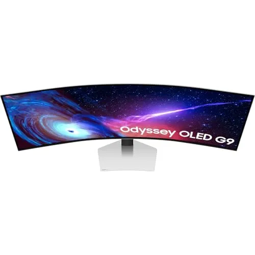 SAMSUNG 49" Odyssey QD-OLED (G93SC) Series Curved Gaming Monitor, 240Hz, 0.03ms,Dual QHD,DisplayHDR True Black 400,AMD FreeSync Premium Pro,Height Adjustable Stand,3 Year Warranty,LS49CG932SNXZA