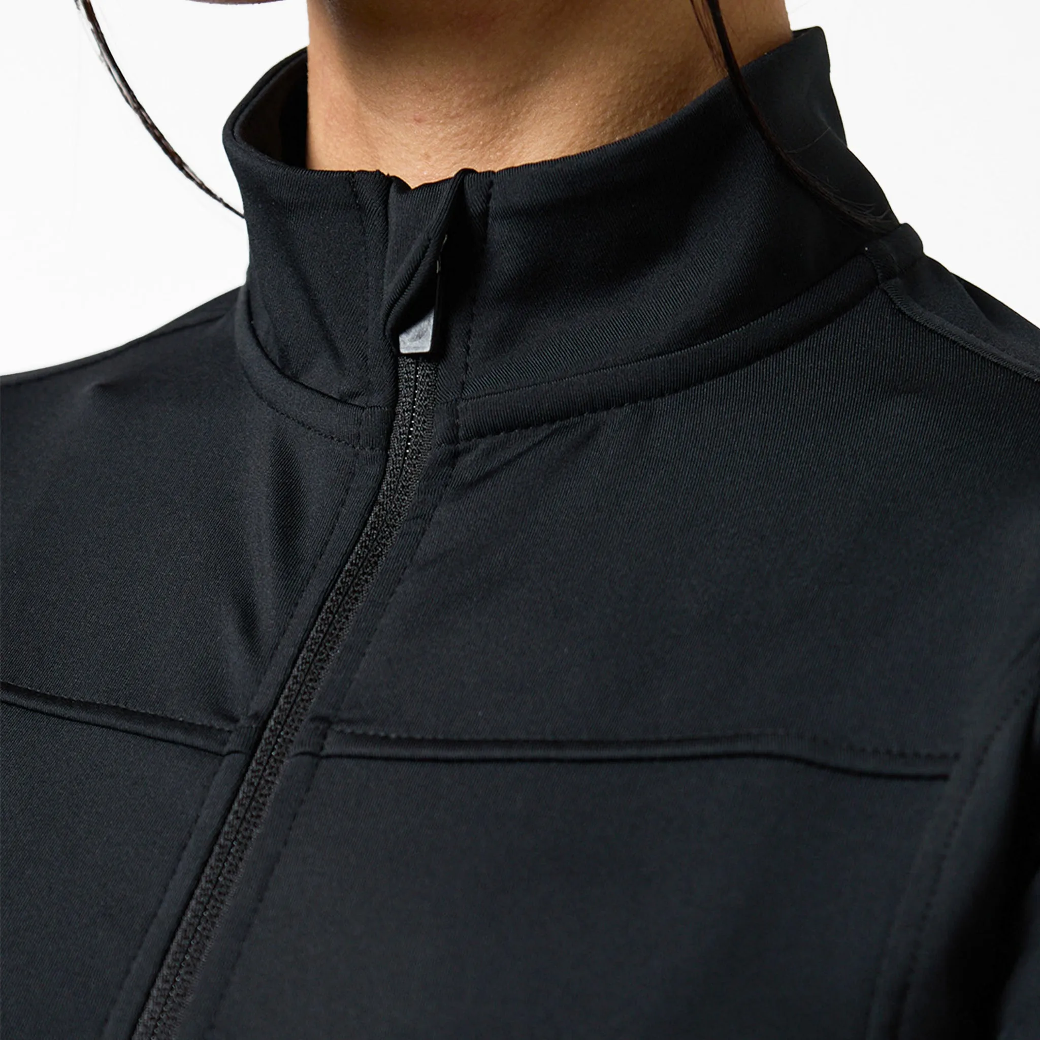 Second Skin Active Zip Through Top I Black
