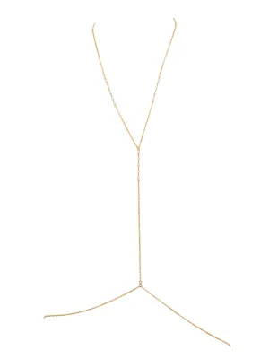Simplicity Balancing Bars Pearl Body Chain