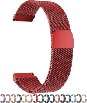 Stainless Steel Mesh Metal Watch Band 12mm 14mm 16mm 18mm 20mm 22mm 24mm Quick Release Magnetic Adjustable Watch Strap Mesh Woven Smartwatch Replacement Straps for Men Woman