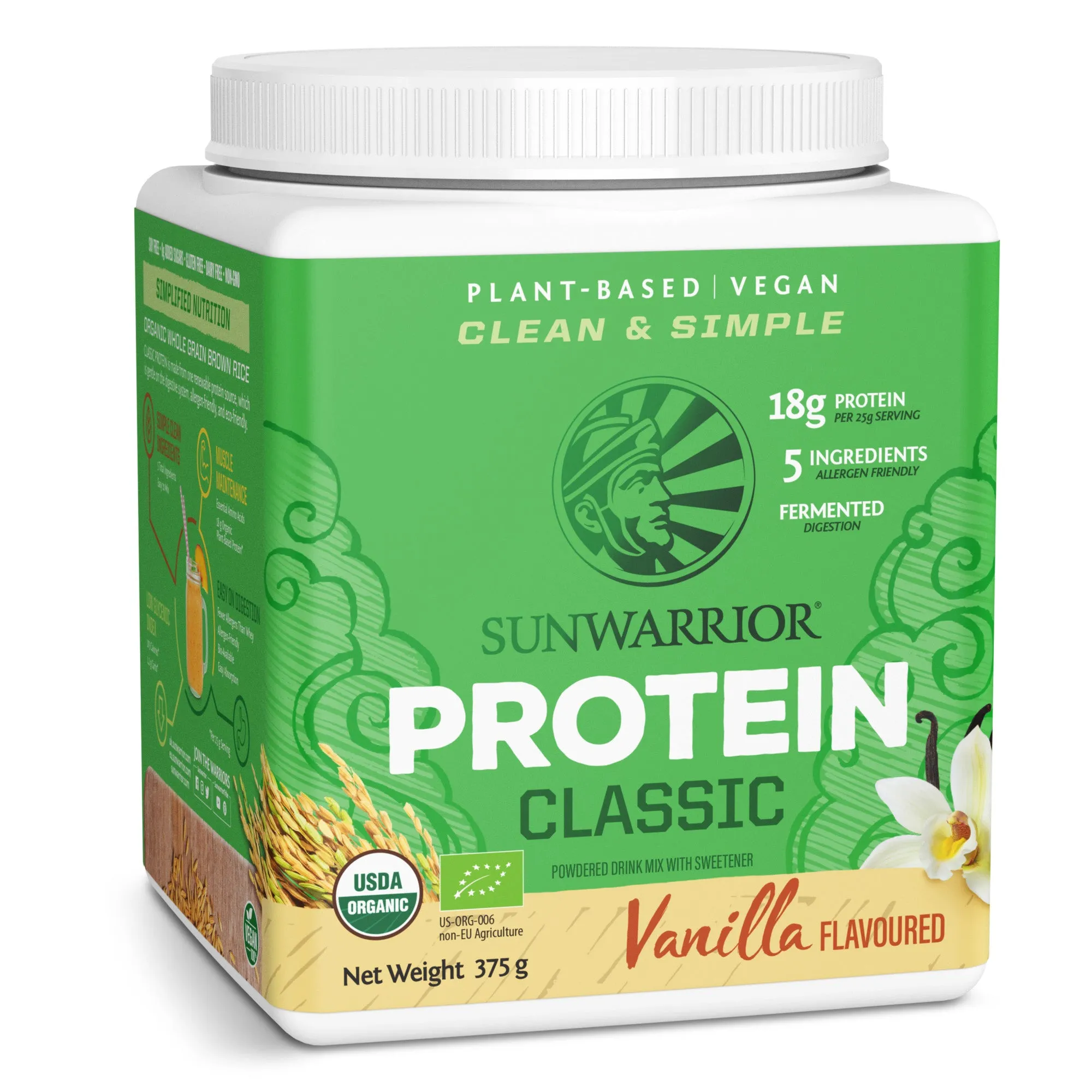 Sunwarrior Classic Organic Vanilla 375g