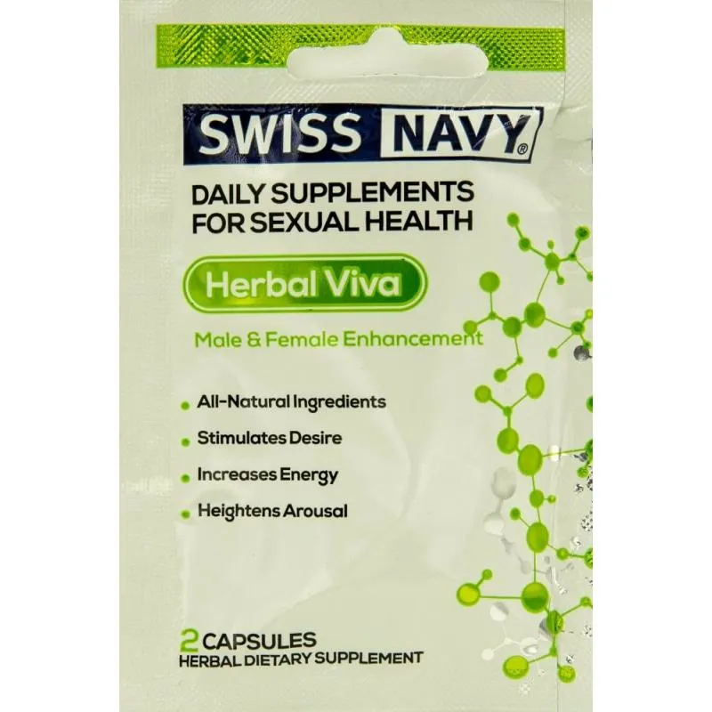 Swiss Navy Herbal Viva Him & Her Enhancement - 2 Ct