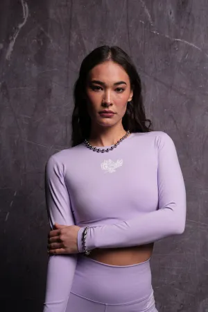 The Wolf and The Rose L/S "Energy" Top in Ghost Orchid
