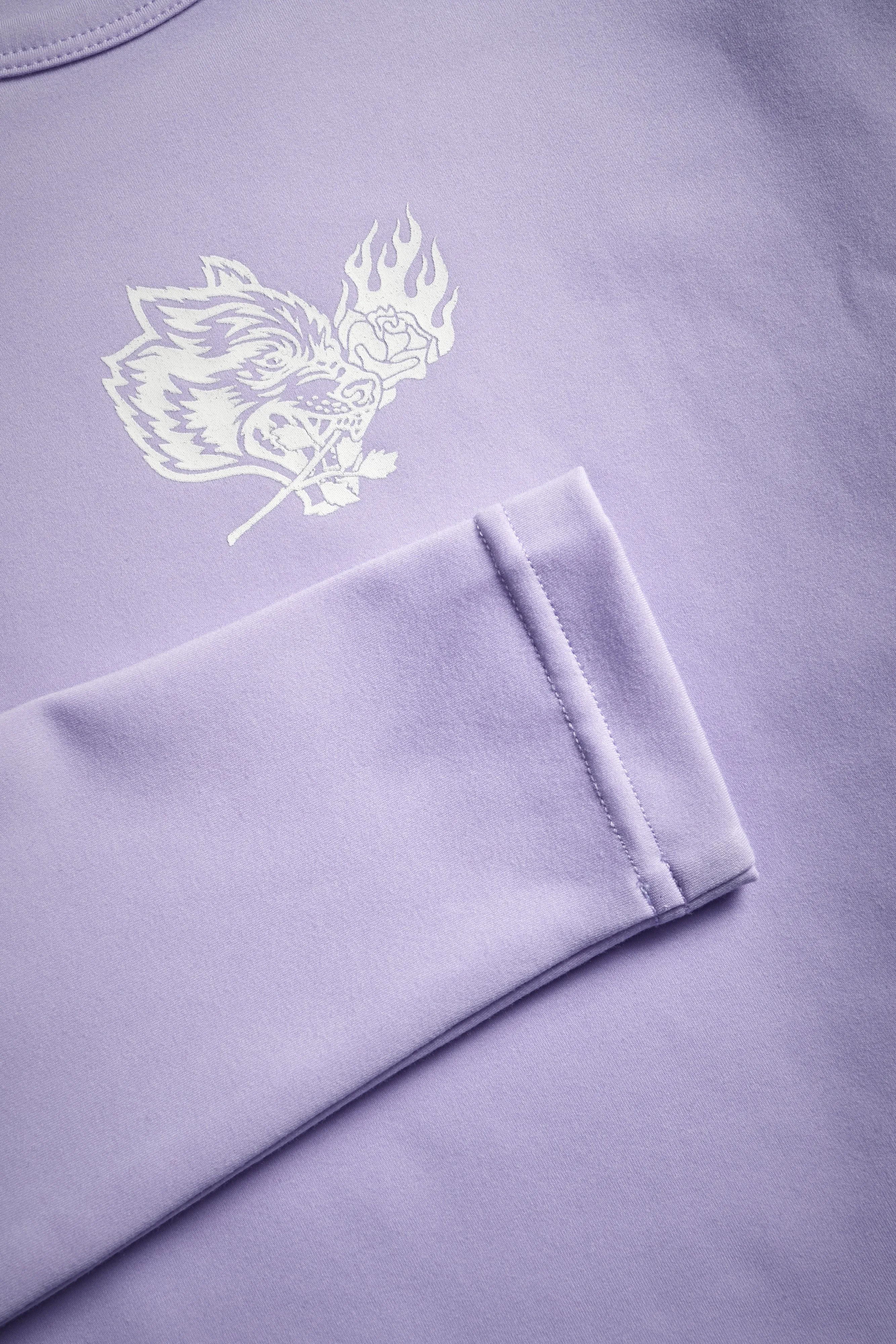 The Wolf and The Rose L/S "Energy" Top in Ghost Orchid