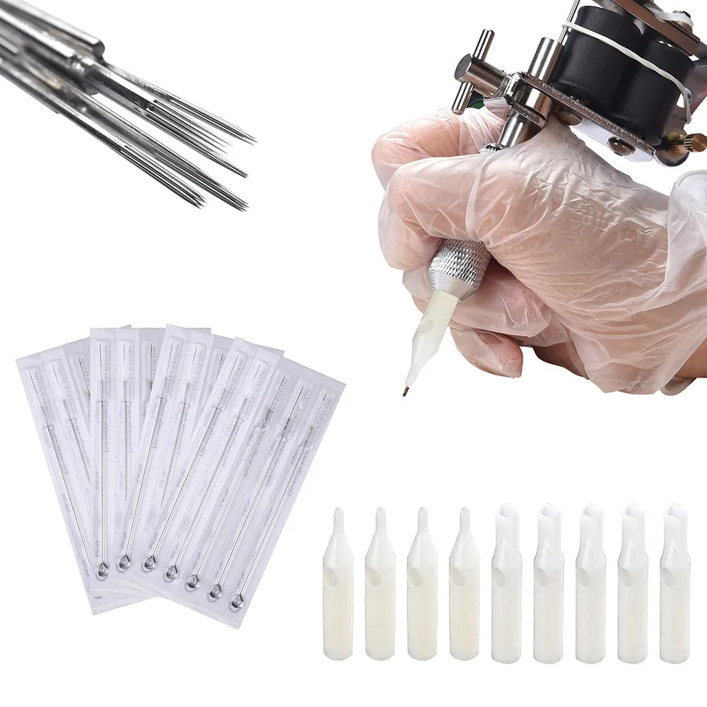 TheLAShop 2 Tattoo Machines Tattoo Kit w/ Power Supply 40 Inks