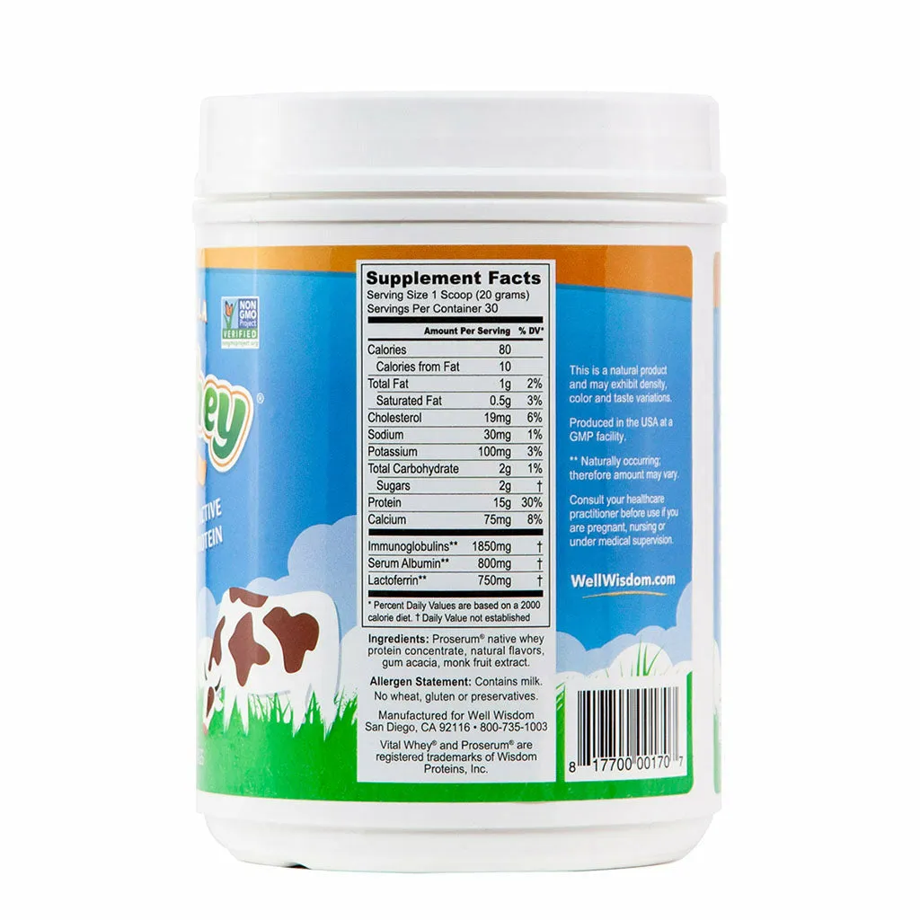 Vital Whey 21 oz by Well Wisdom